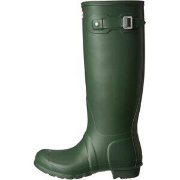 New Hunter Women's Original Tall Waterproof Rain Boots Size 10 Green Adjustable - Picture 2 of 10